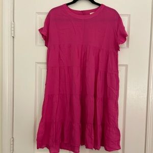 Barbie pink babydoll mini dress